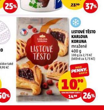 Penny Market Listové těsto karlova koruna nabídka