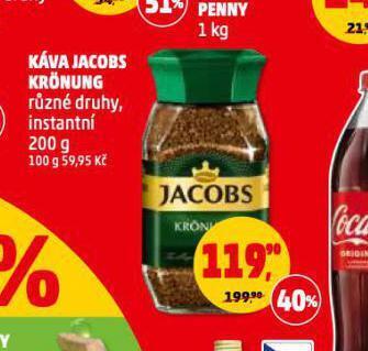 Penny Market Káva jacobs krönung nabídka