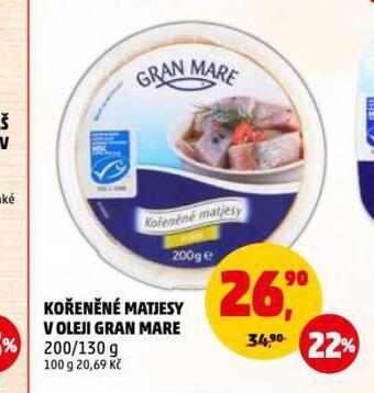 Penny Market Kořeněné matjesy v oleji gran mare nabídka