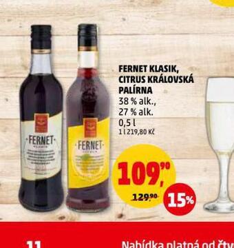 Penny Market Fernet citrus nabídka