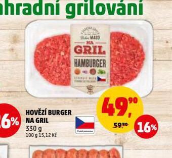 Penny Market Hovězí burger na gril nabídka
