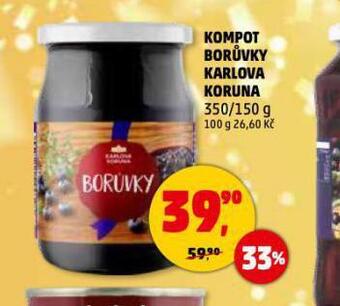 Penny Market Kompot borůvky nabídka