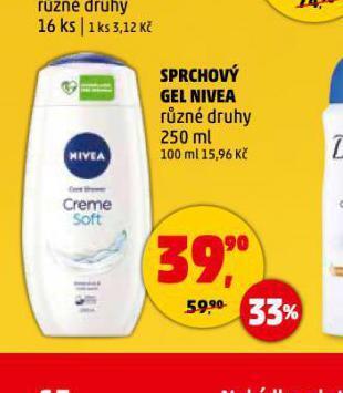 Penny Market Nivea sprchový gel nabídka