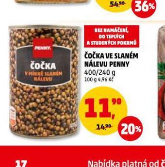 Penny Market Čočka ve slaném nálevu penny nabídka