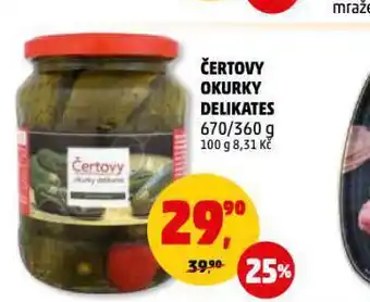 Penny Market Čertovy okurky delikates nabídka