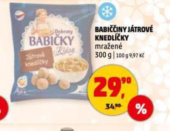 Penny Market Babiččiny játrové knedlíčky nabídka