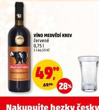 Penny Market Víno medvědí krev nabídka