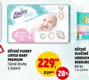 Penny Market Linteo baby dětské plenky nabídka