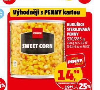Penny Market Kukuřice sterilovaná penny nabídka