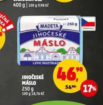 Penny Market Jihočeské máslo nabídka