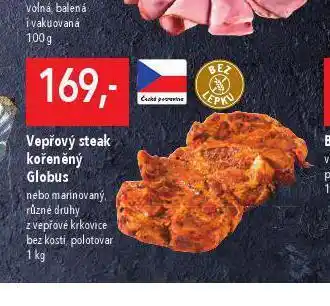 Globus Vepřový steak kořeněmý nabídka