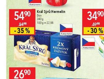 Globus Král sýrů hermelín nabídka