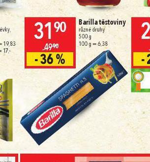 Barilla těstoviny