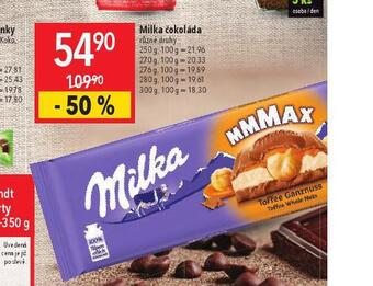Globus Milka čokoláda nabídka