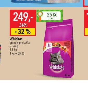 Globus Whiskas granule pro kočky nabídka