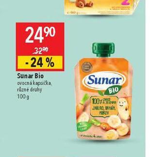 Globus Sunar bio ovocná kapsička nabídka