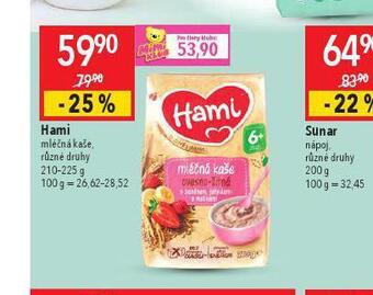 Globus Hami mléčná kaše nabídka