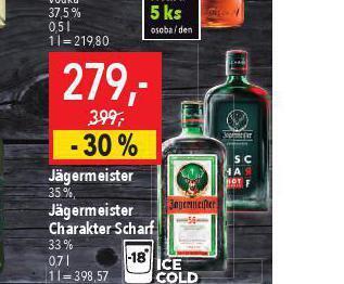 Globus Jägermeister nabídka