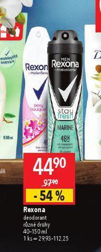 Globus Rexona deodorant nabídka