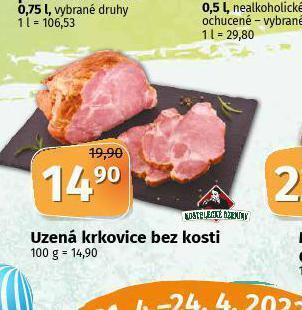 Coop Uzená krkovice bez kosti nabídka