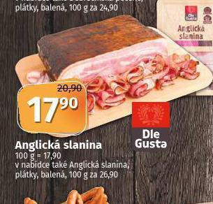Coop Anglická slanina nabídka