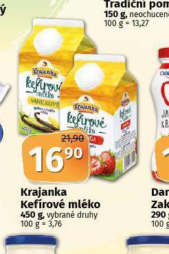 Coop Krajanka kefírové mléko nabídka