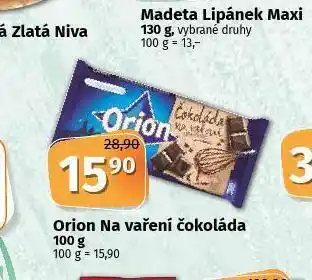 Coop Orion na vaření čokoláda nabídka