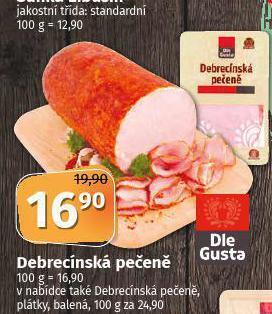 Coop Debrecínská pečeně nabídka