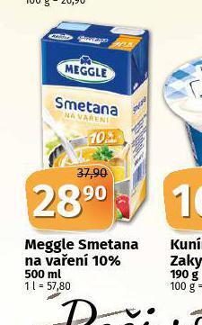 Coop Meggle smetana na vaření 10% nabídka