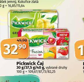 Coop Pickwick čaj nabídka