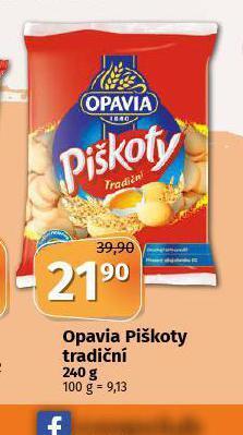 Coop Opavia piškoty tradiční nabídka