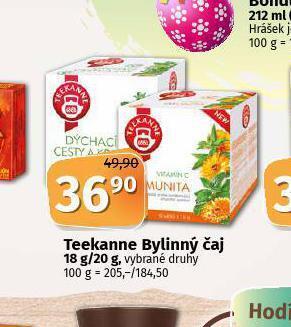 Coop Teekanne bylinný čaj nabídka