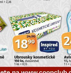 Coop Ubrousky kosmetické nabídka