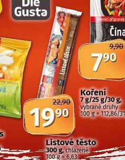 Coop Listové těsto nabídka