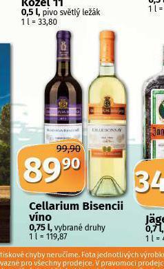 Coop Cellarium bisencii víno nabídka