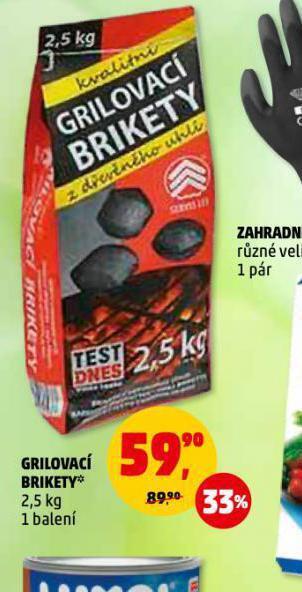Grilovací brikety