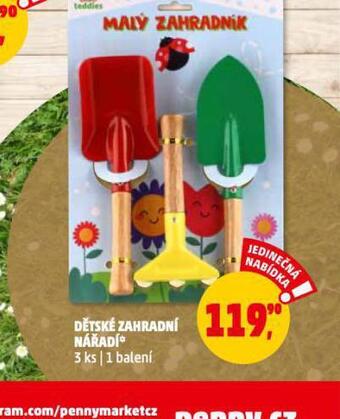 Penny Market Dětské zahradní nářadí nabídka