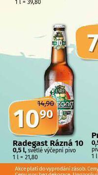 Coop Pivo radegast rázná 10 nabídka