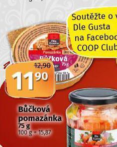 Coop Bůčková pomazánka nabídka