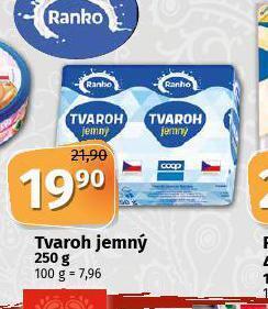 Coop Tvaroh jemný nabídka