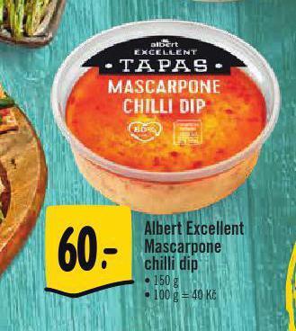 Albert Mascarpone chilli dip nabídka