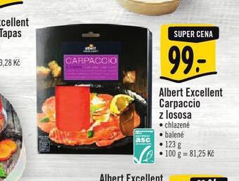 Albert Carpaccio z lososa nabídka