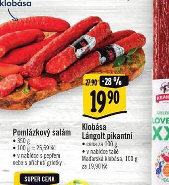 Albert Klobása lángolt pikantní nabídka