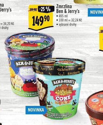 Albert Zmrzlina ben&jerry's nabídka