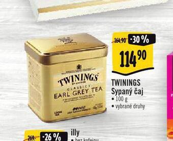 Albert Twinings sypaný čaj nabídka