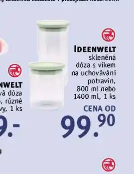 Skleněná dóza s víkem