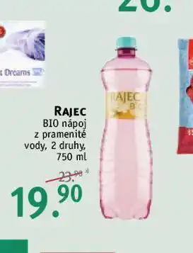 Rossmann Rajec bio nápoj nabídka