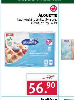 Rossmann Alouette kuchyňské utěrky nabídka