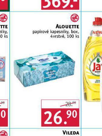 Rossmann Alouette papírové kapesníky nabídka
