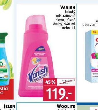 Rossmann Vanish tekutý odstraňovač skvrn nabídka